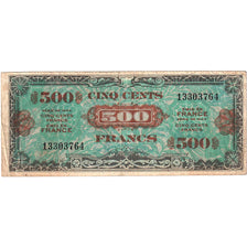 Francia, 500 Francs, Flag/France, 1944, 13303764, BC+, Fayette:21.1, KM:119a
