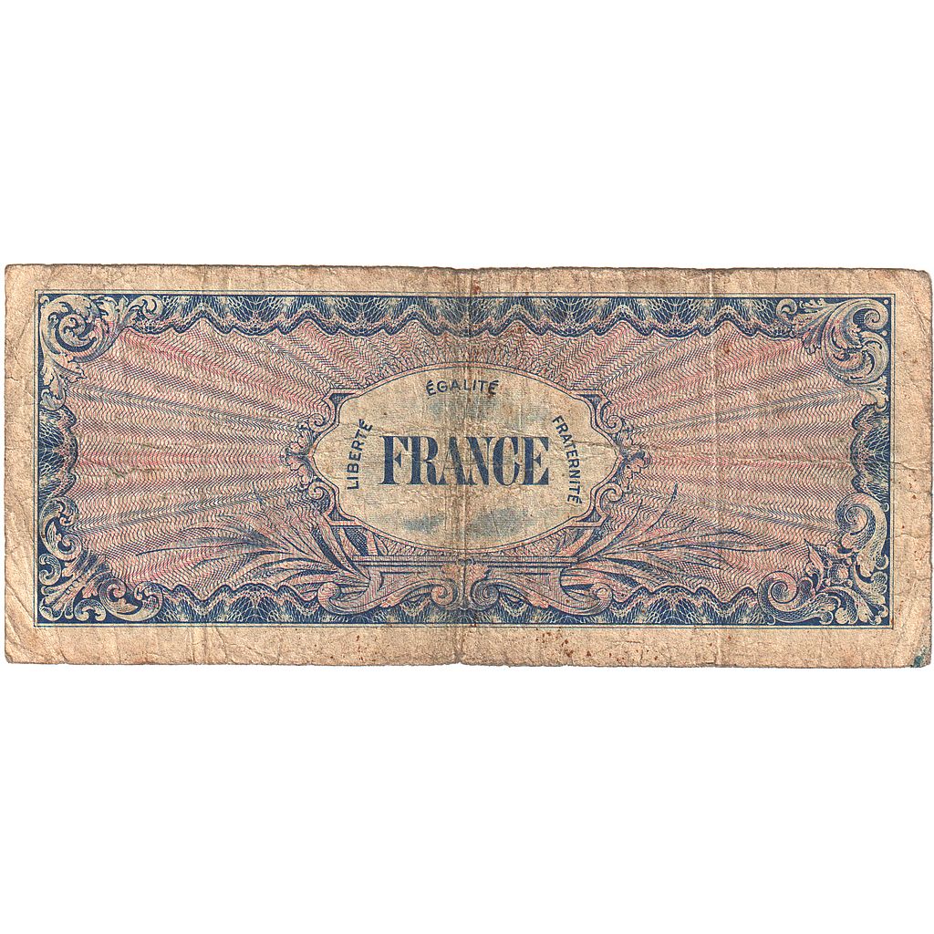 Francja, 100 Francs, Flag/France, 1944, 68555129, AU(50-53), Fayette:VF25.5