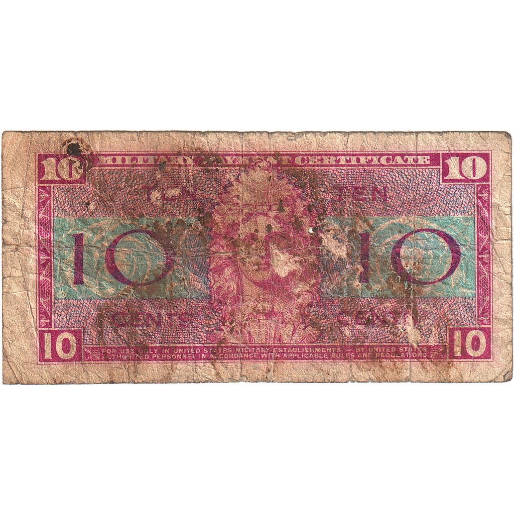 États-Unis, 10 Cents, TB
