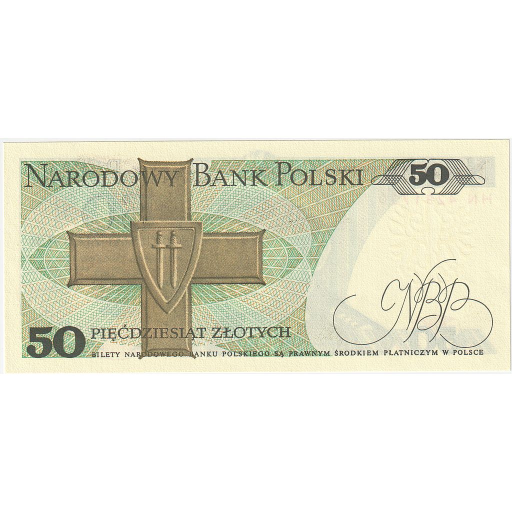 Biljet, Polen, 50 Zlotych, 1988, 1988-12-01, KM:142a, NIEUW