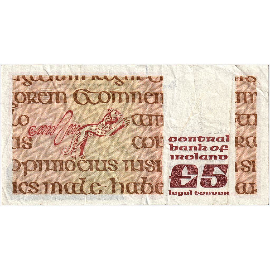 Banknote, Ireland - Republic, 5 Pounds, 1991, 1991-07-12, KM:71e, EF(40-45)