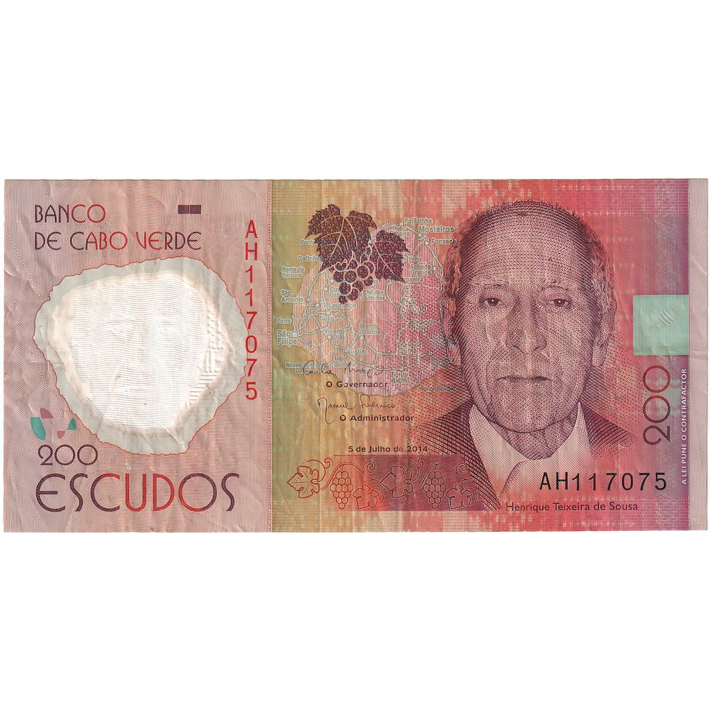Banknote, Cape Verde, 200 Escudos, 2014, 2014-07-05, AU(50-53)