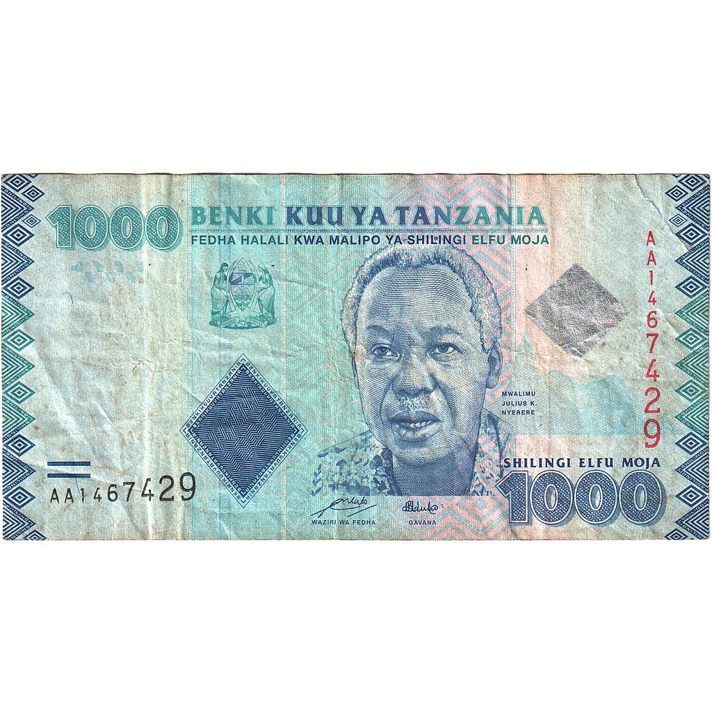 Tanzanie, 1000 Shilingi, TTB