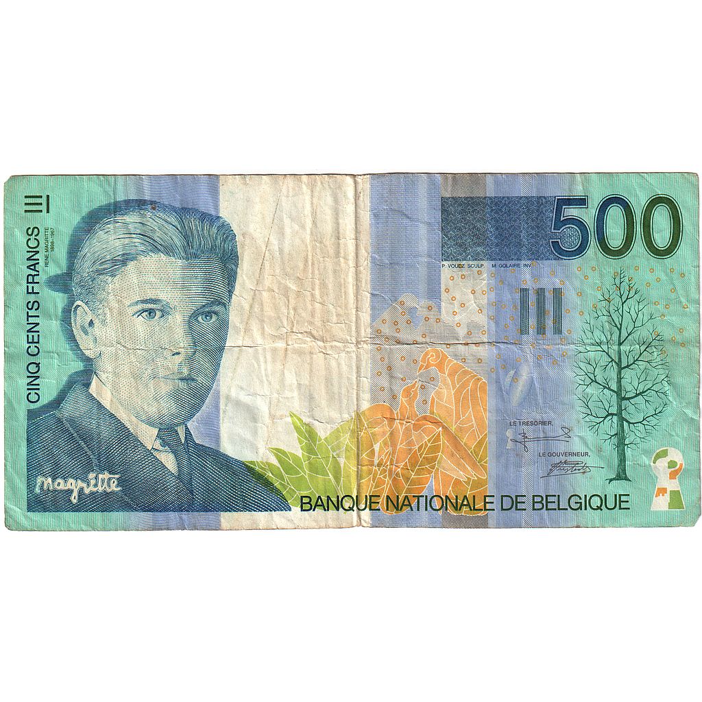 Belgio, 500 Francs, Undated (1998), MB
