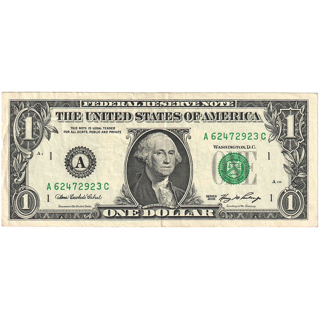Geldschein, Vereinigte Staaten, 1 Dollar, Undated (1974), SS