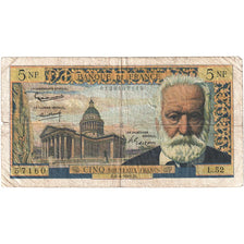 Francia, 5 Nouveaux Francs, Victor Hugo, 1961, L.52, MB, Fayette:56.7, KM:141a