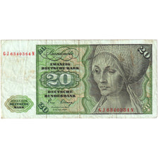 Banconote, GERMANIA - REPUBBLICA FEDERALE, 20 Deutsche Mark, 1980, 1980-01-02