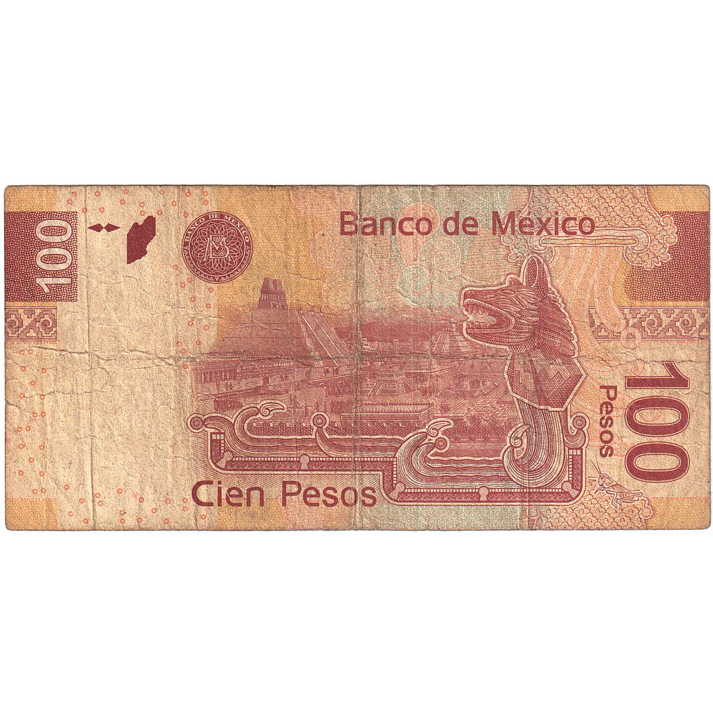 Nota, México, 100 Pesos, 2012, 2012, EF(40-45)