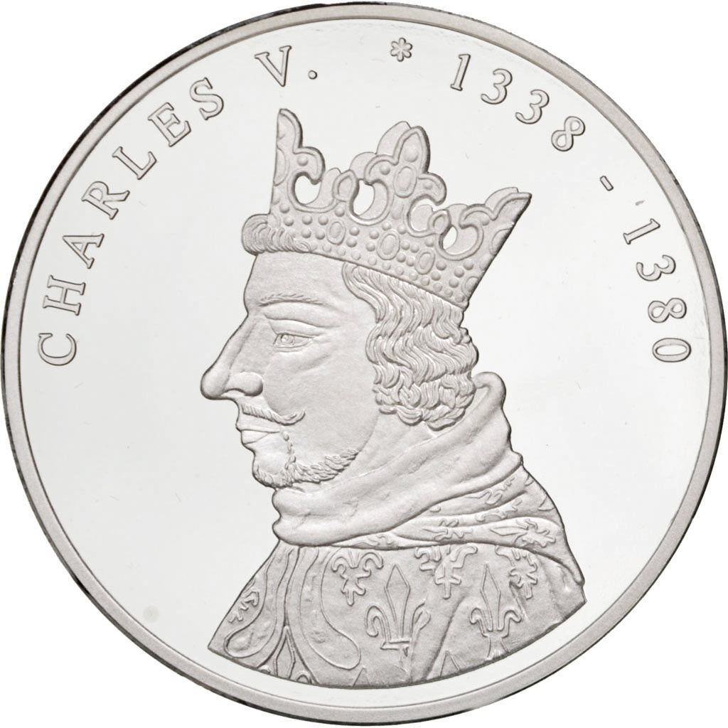 France, Medal, Charles V, Silver, MS(65-70)