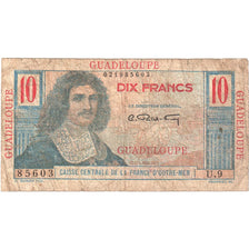 Geldschein, Guadeloupe, 10 Francs, 1947, KM:32, U.9, S