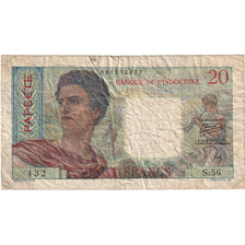 Tahiti, 20 Francs, papeete, TB