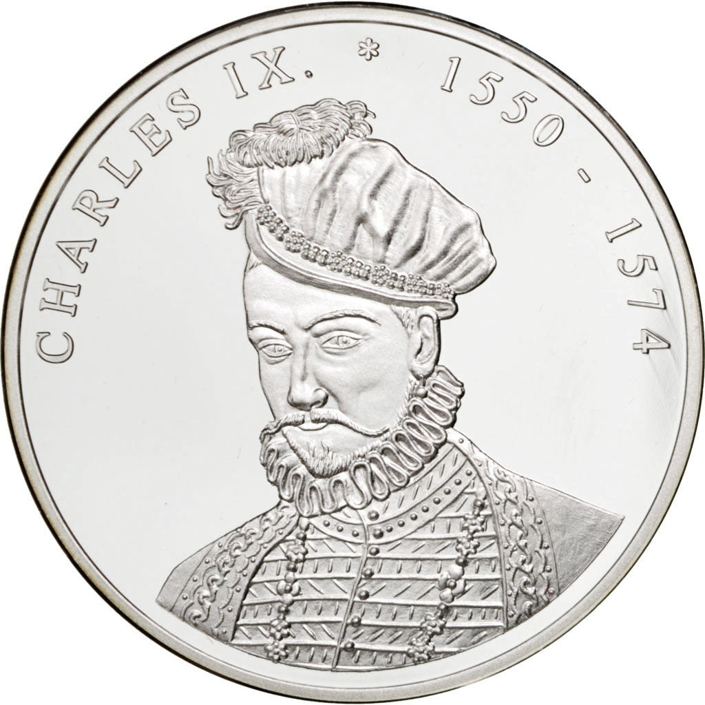 France, Medal, Charles IX, Silver, MS(65-70)