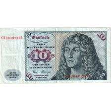 République fédérale allemande, 10 Deutsche Mark, 1980-01-02, TTB