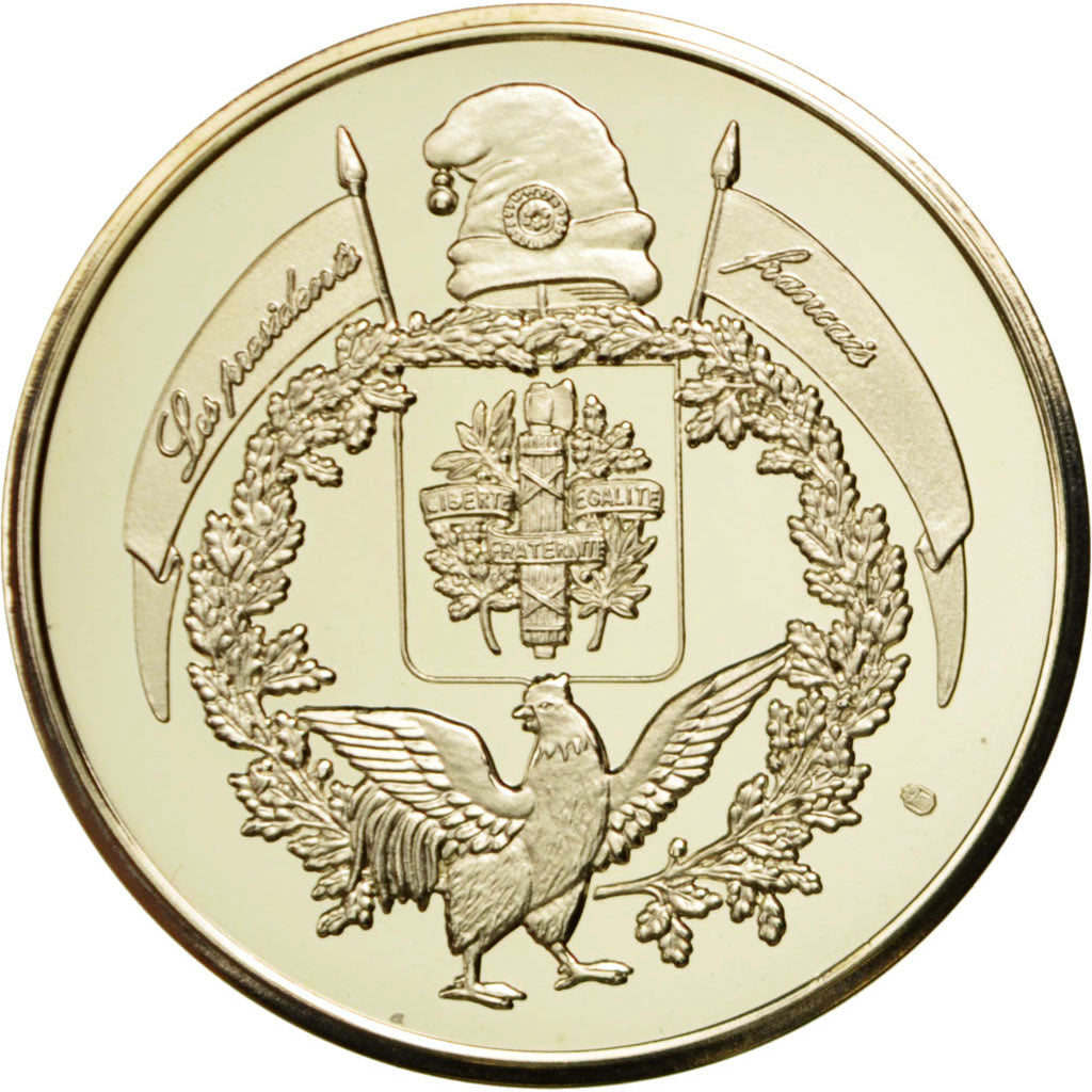 France, Medal, French Fifth Republic, Vermeil, MS(65-70)