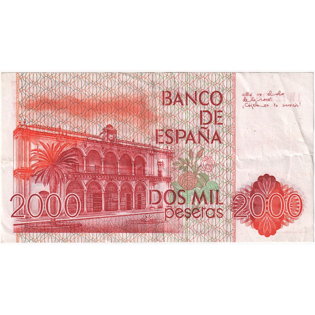 Spain, 2000 Pesetas, 1980-07-22, EF(40-45)