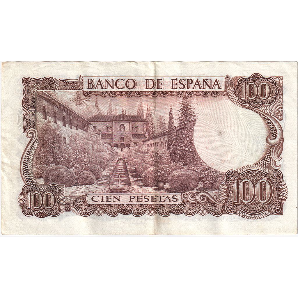 Espagne, 100 Pesetas, 1970-11-17, TTB