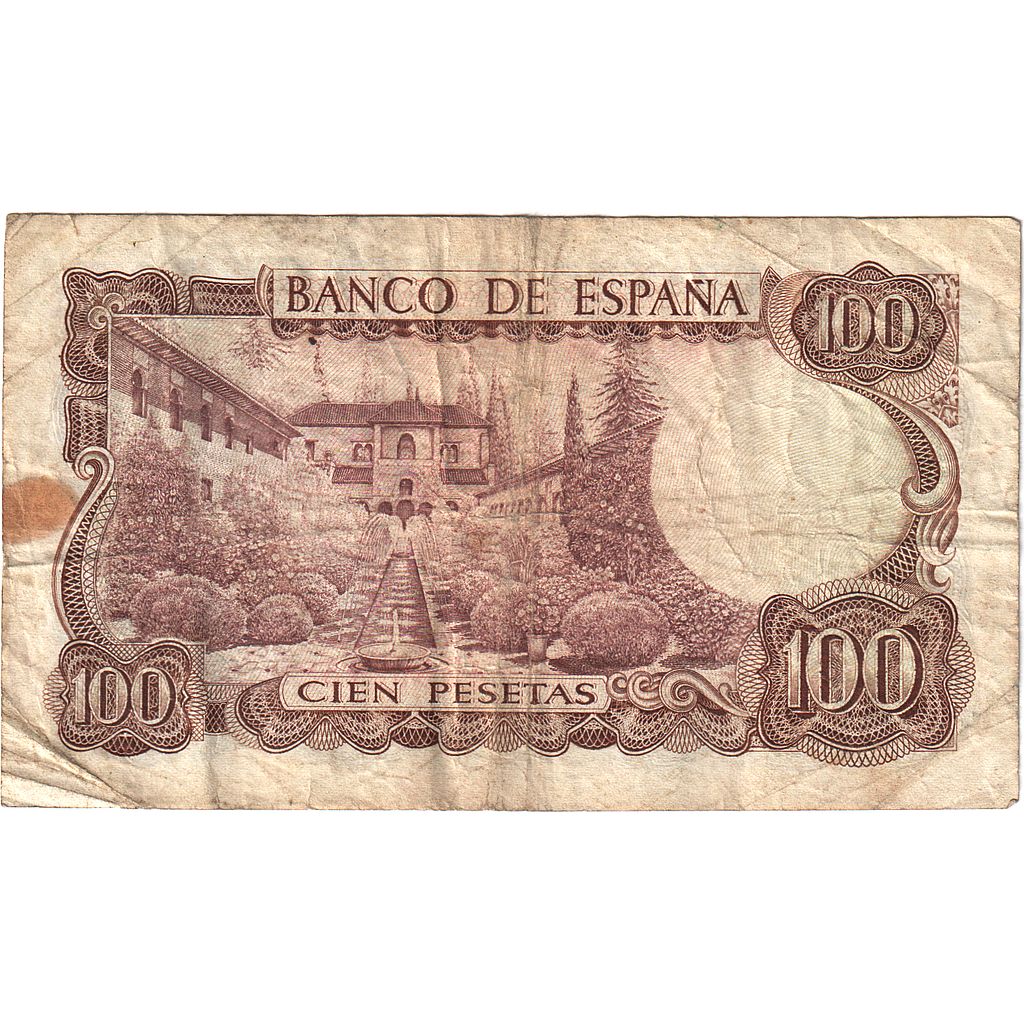 Spagna, 100 Pesetas, 1970, 1970-11-17, KM:152a, B+