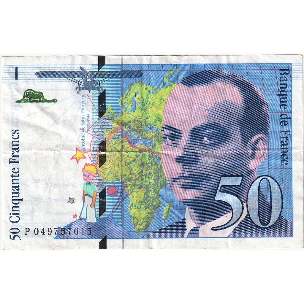 Frankrijk, 50 Francs, St Exupéry, P049757615, TTB