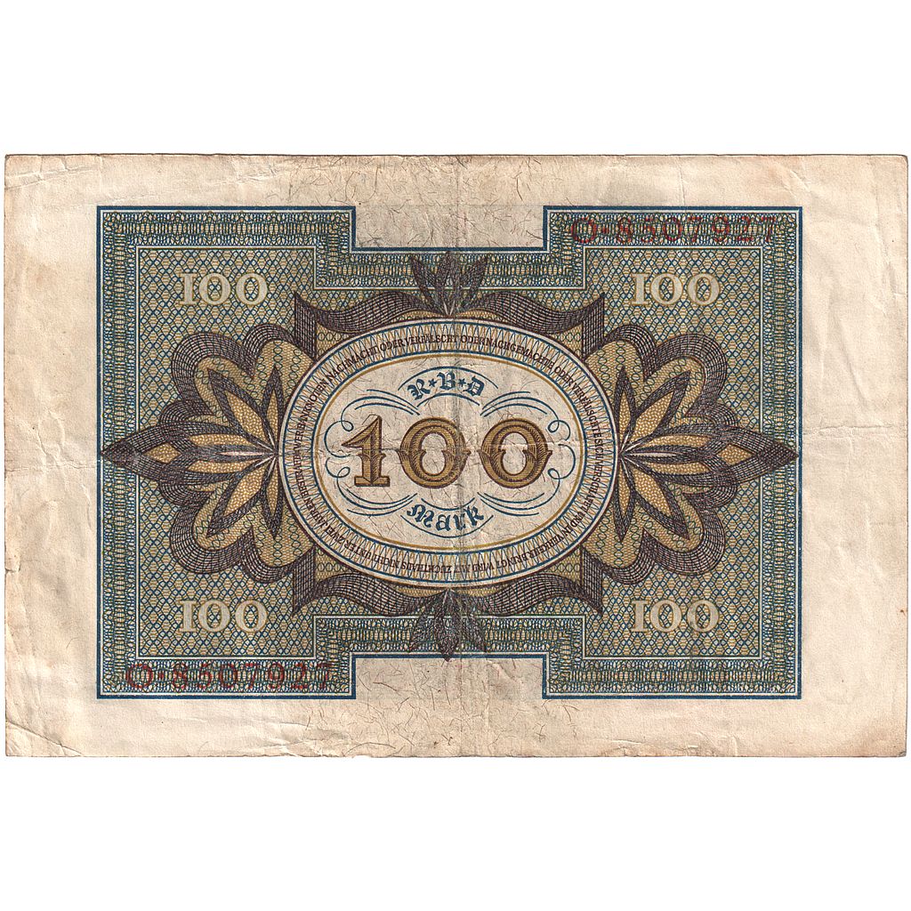 Alemanha, 100 Mark, 1920, 1920-11-01, KM:69a, EF(40-45)