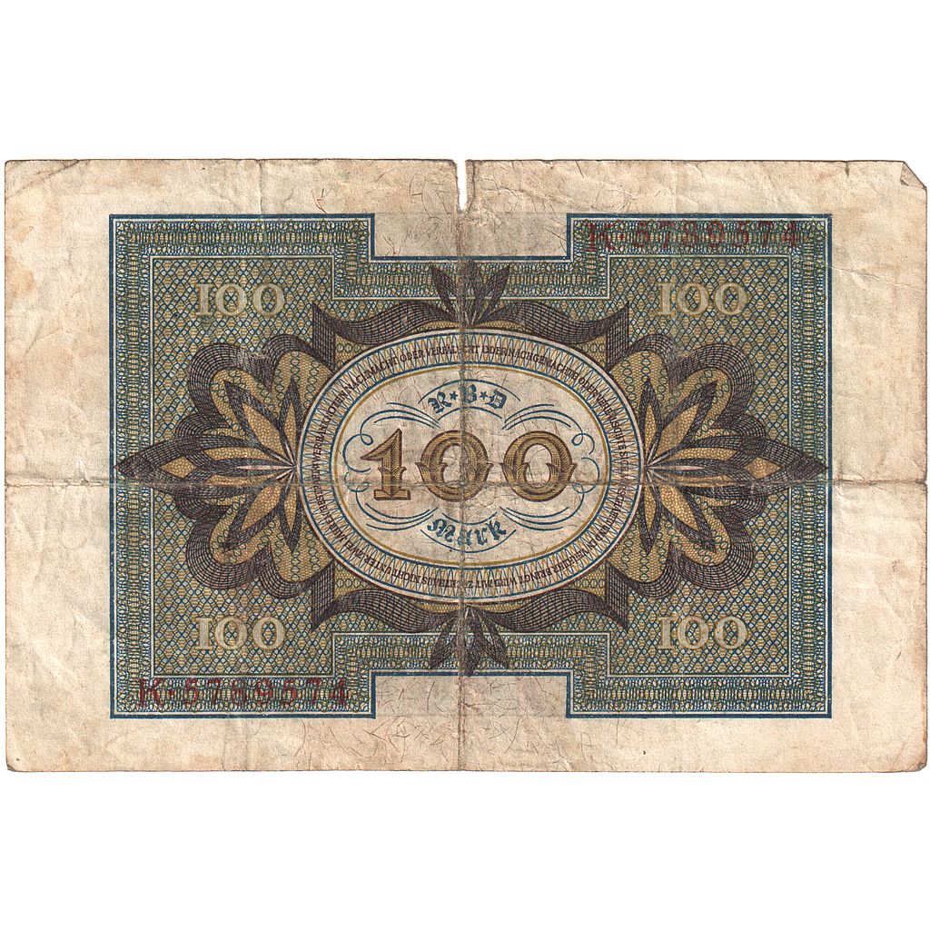 Allemagne, 100 Mark, 1920, 1920-11-01, KM:69a, B+