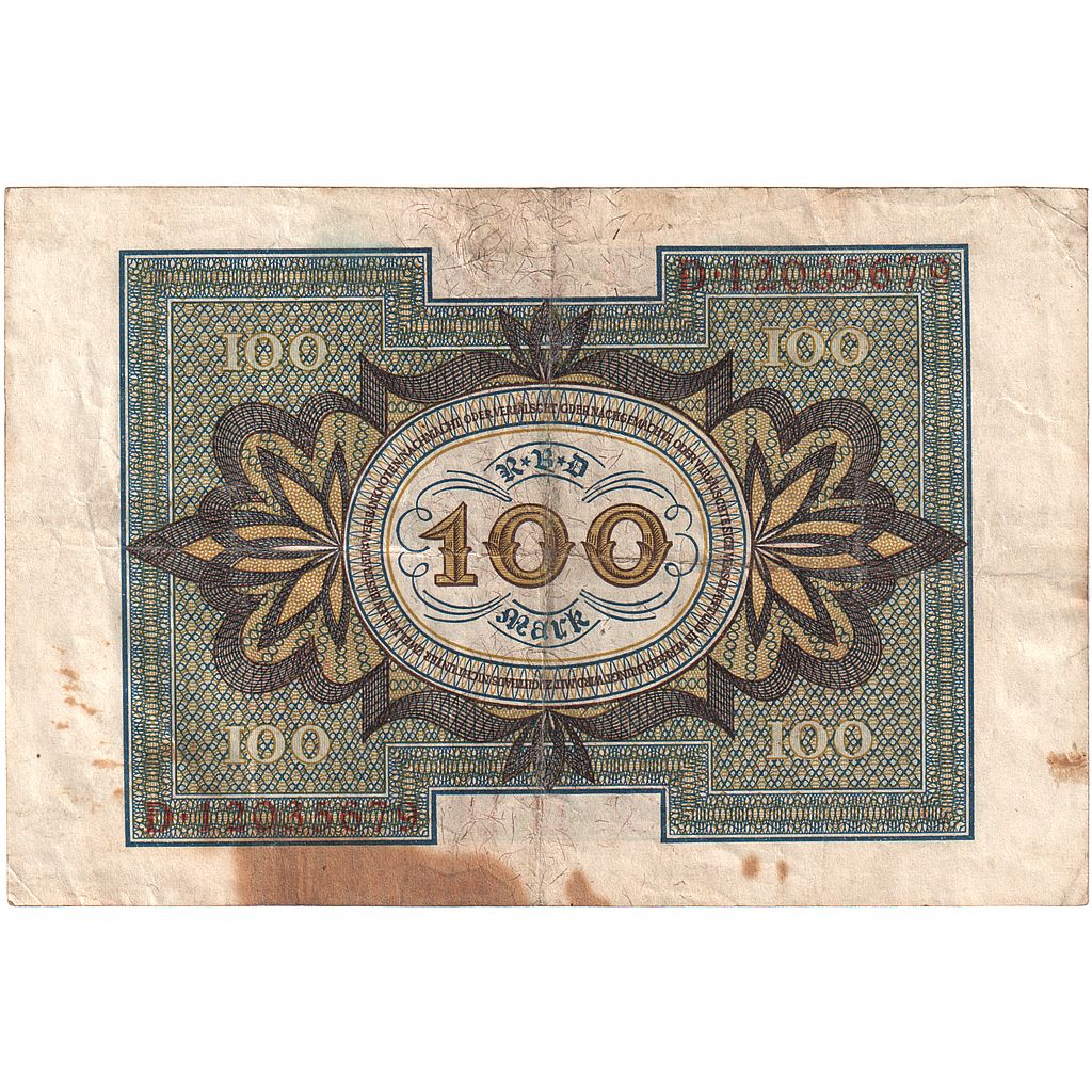 Germany, 100 Mark, 1920, 1920-11-01, KM:69b, VF(20-25)