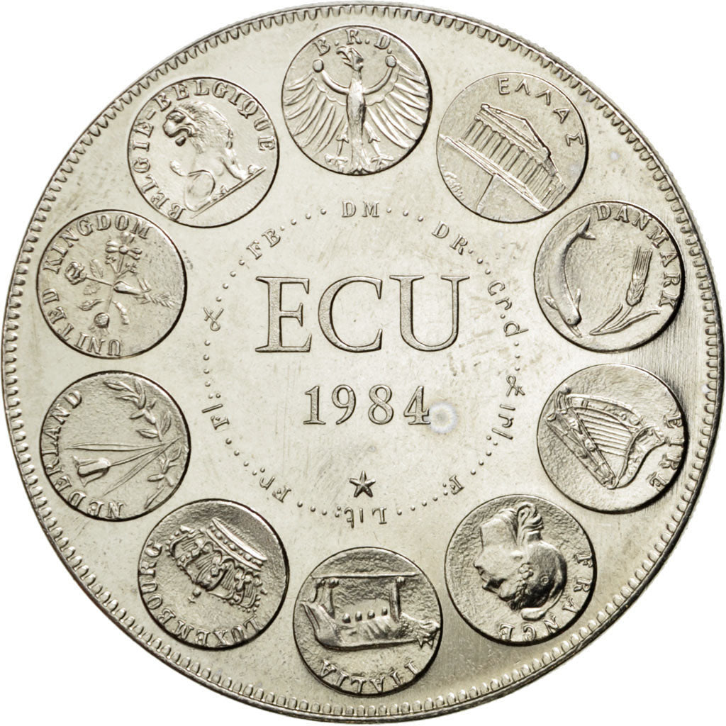 France, Medal, French Fifth Republic, 1984, Copper-nickel, AU(55-58)