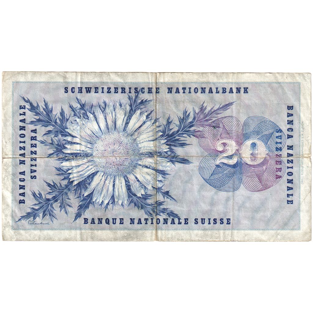 Schweiz, 20 Franken, 1965, 1965-01-21, KM:46l, S+