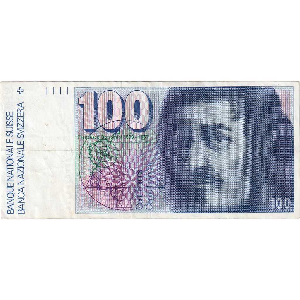 Switzerland, 100 Franken, 1993, KM:57m, AU(50-53)