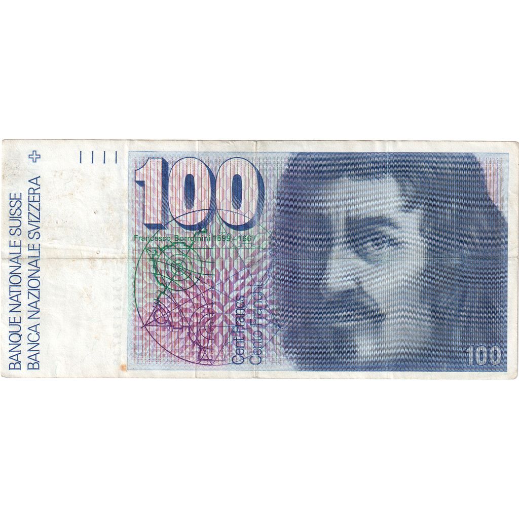 Svizzera, 100 Franken, 1975, 1975, KM:57a, BB