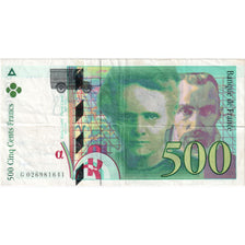 France, 500 Francs, Pierre et Marie Curie, 1994, G 026981641, EF(40-45)