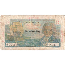 FRENCH GUIANA, 5 Francs, Undated (1947-49), KM:19a, F(12-15)
