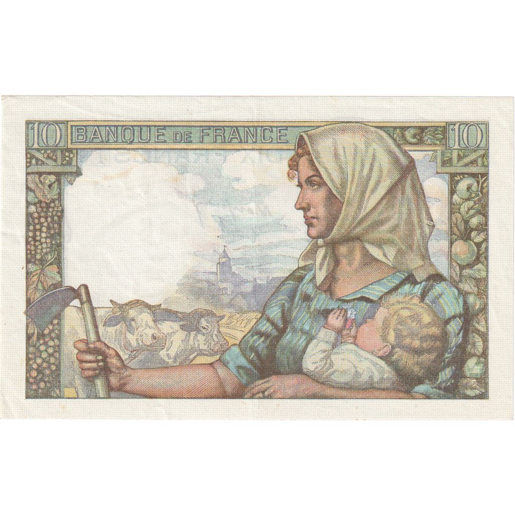Frankreich, 10 Francs, Mineur, 1942, S.28, SS+, Fayette:8.6, KM:99e