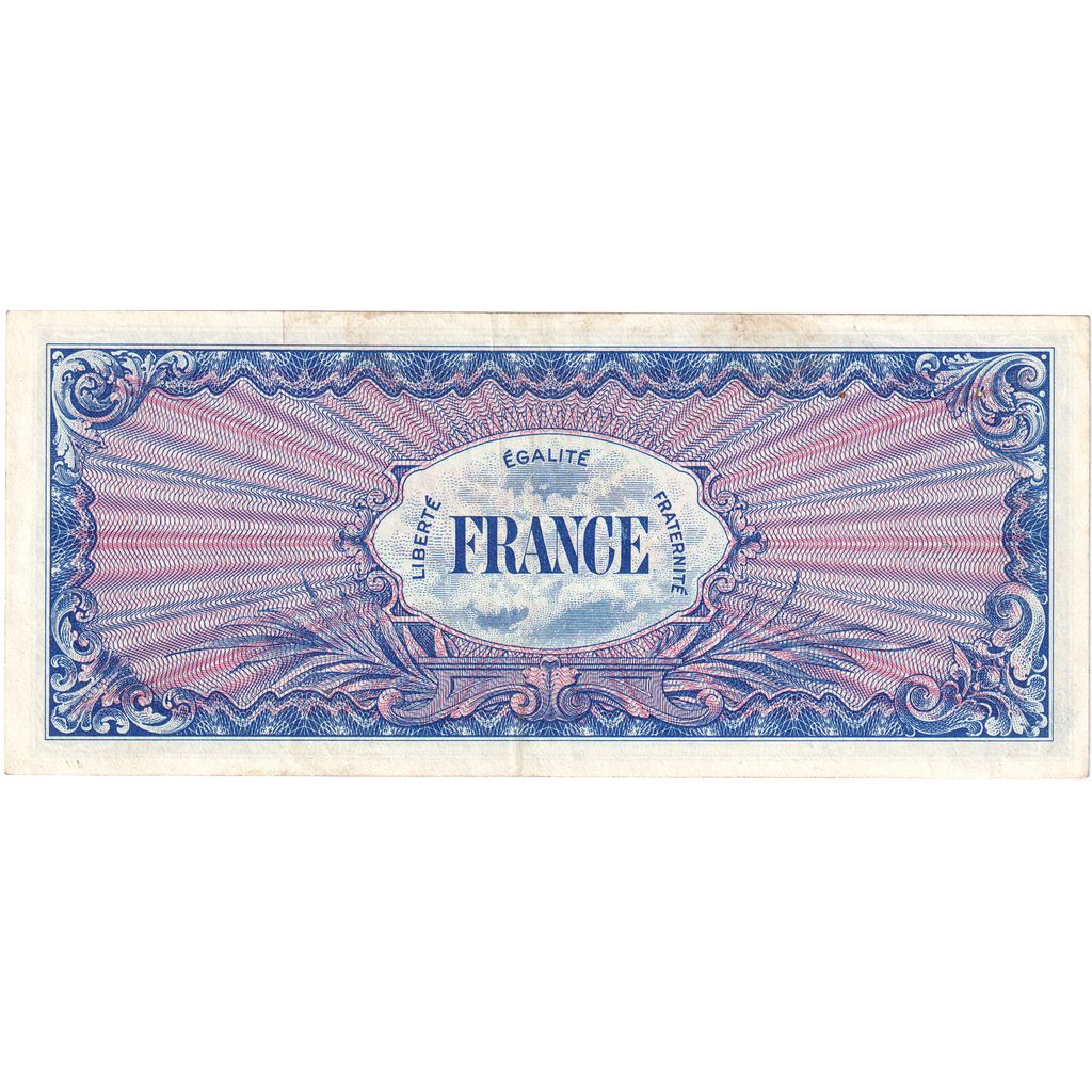 France, 1000 Francs, 1945 Verso France, 1944, 39812812, AU(50-53), Fayette:VF