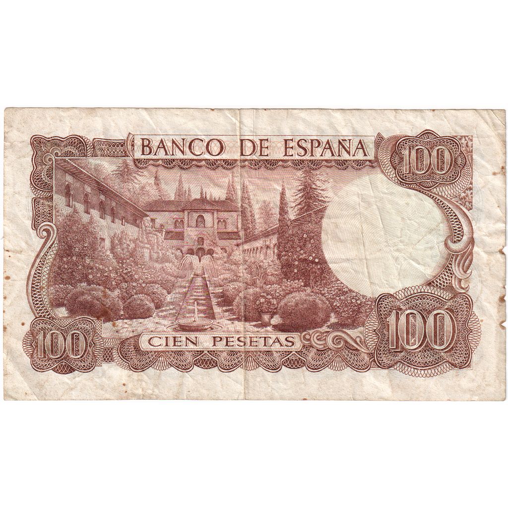 Espanha, 100 Pesetas, 1970 (1974), 1970-11-17, KM:152a, EF(40-45)