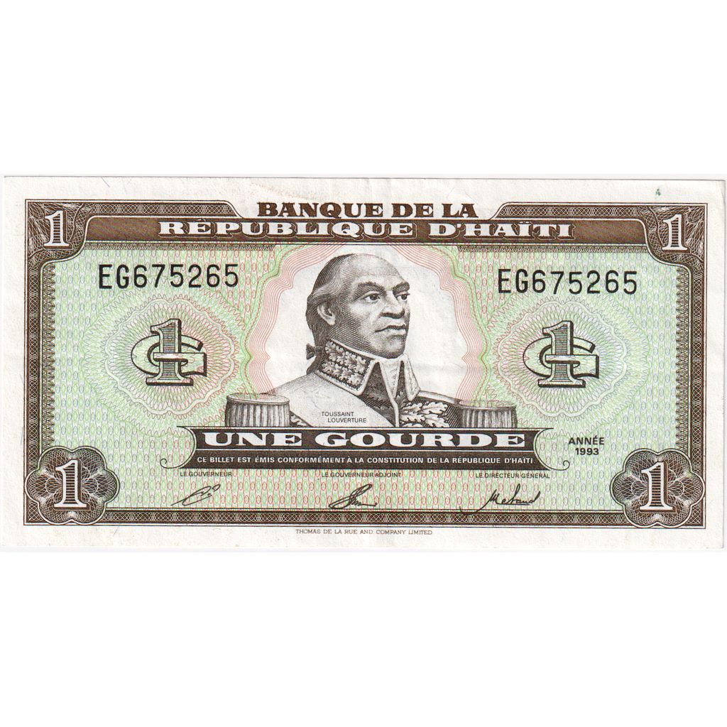 Haiti, 1 Gourde, 1993, KM:259a, UNC(60-62)
