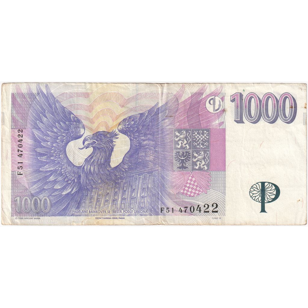 Czech Republic, 1000 Korun, EF(40-45)