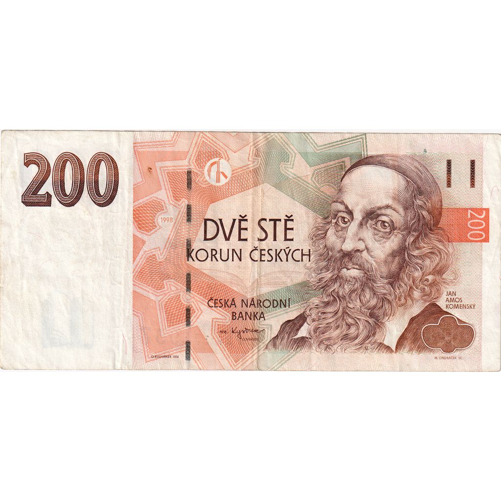Czech Republic, 200 Korun, 1998, EF(40-45)