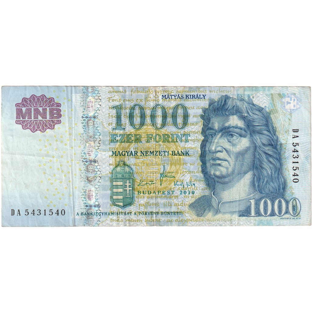Ungarn, 1000 Forint, 2010, KM:197b, SS+