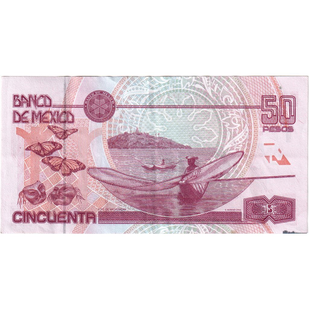 Mexico, 50 Pesos, 1998-1999, 1999-04-23, KM:107d, EF(40-45)