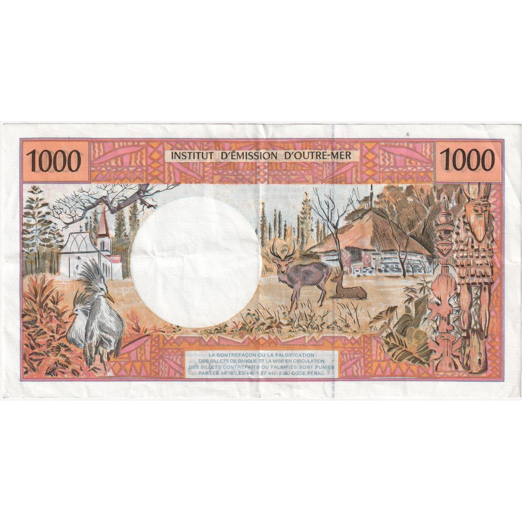 French Pacific Territories, 1000 Francs, Undated (1996), SS