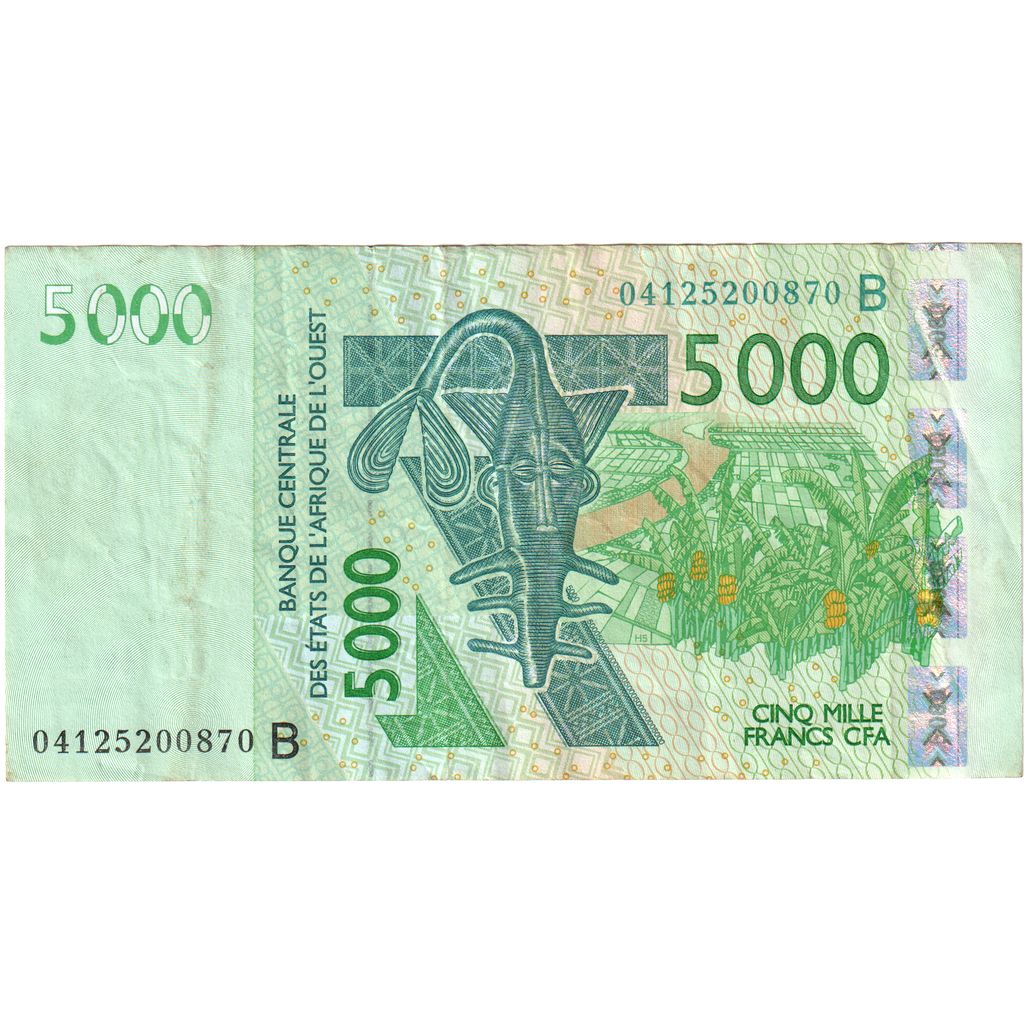 Estados del África Occidental, 5000 Francs, MBC