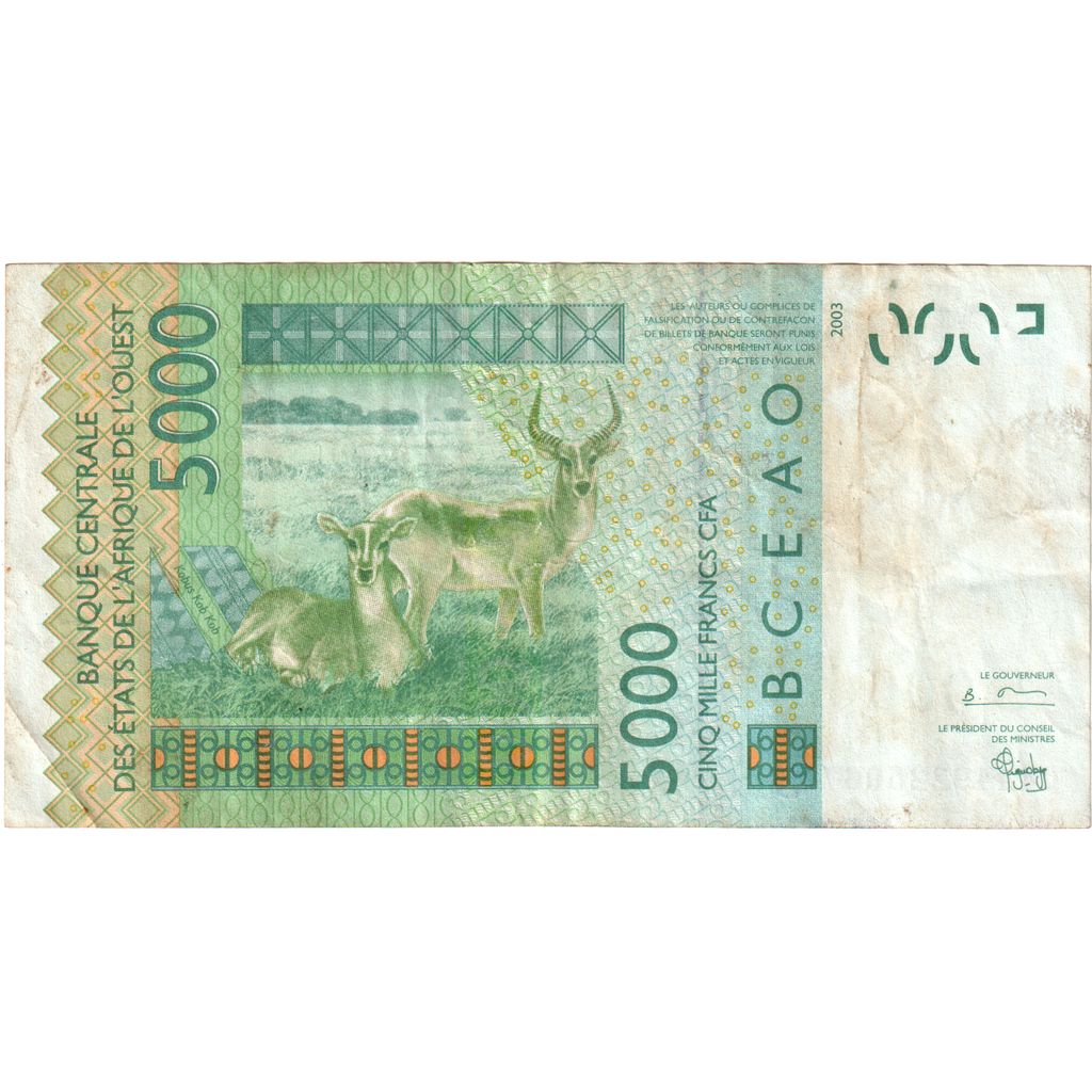 West Afrikaanse Staten, 5000 Francs, TTB