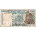 West Afrikaanse Staten, 5000 Francs, Undated (1998), TTB