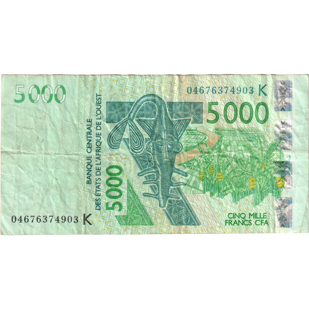 West Afrikaanse Staten, 5000 Francs, TB