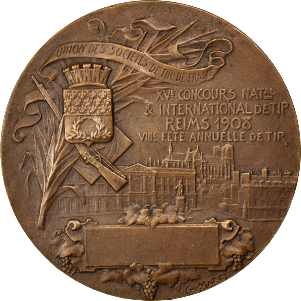 Frankreich, Medaille, French Third Republic, 1908, Bronze, Marey, VZ