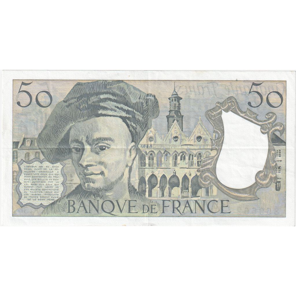 Francia, 50 Francs, Quentin de La Tour, K.56, BB+