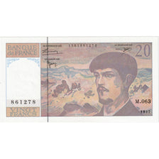 France, 20 Francs, Debussy, M.063, UNC(65-70)