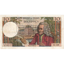 France, 10 Francs, Voltaire, 1965-02-04, H.138, TTB+