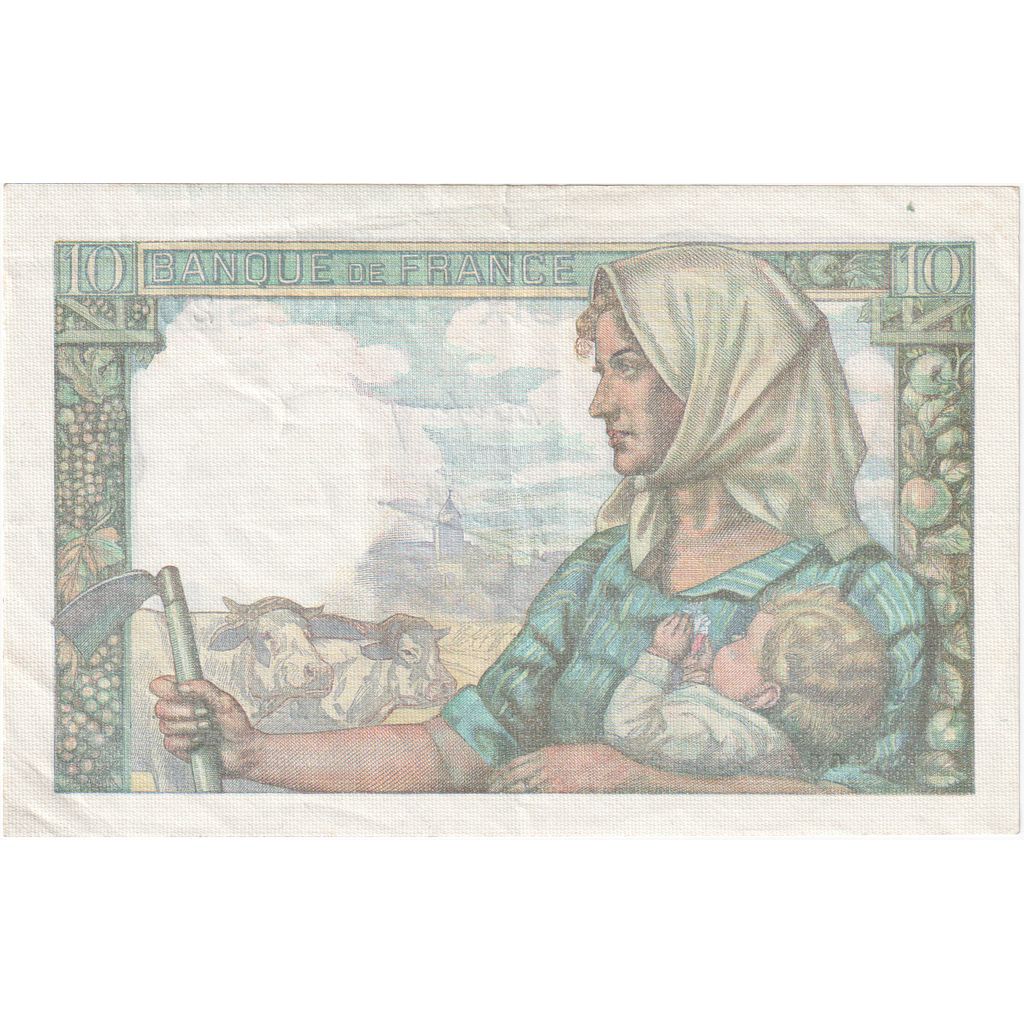 France, 10 Francs, Mineur, 1941-10-09, Z.2 20269, UNC(60-62)