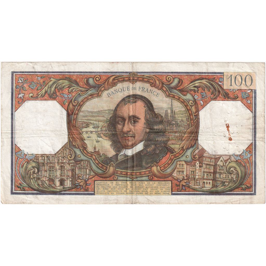 Frankrijk, 100 Francs, Corneille, 1968-09-05, Q.358, TB
